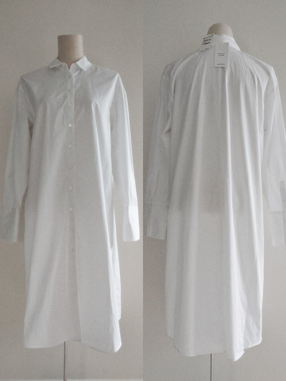 NWT Nordstrom Cotton Button-Down Relaxed Fit Shirt Dress